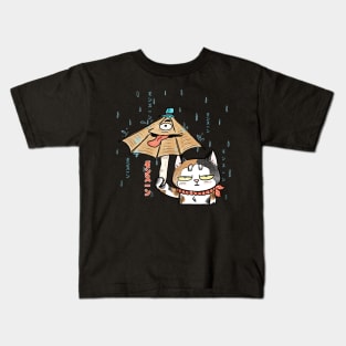Monsoon in Yokai Villa Japan Kids T-Shirt
